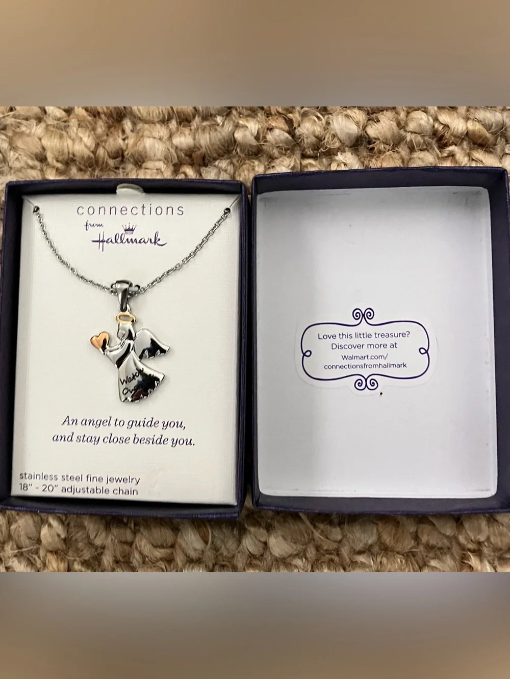 Connections From Hallmark Sterling Silver Guardian Angel Necklace